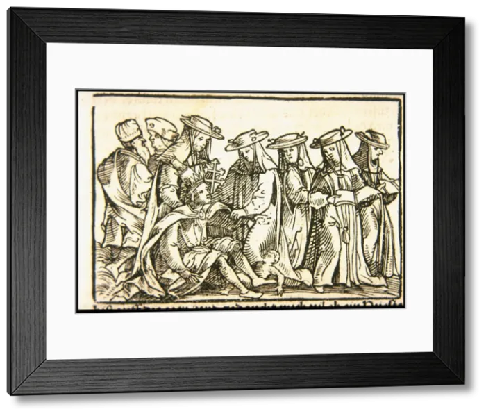 Framed Print : Pope Joan, ca 1545. Creator: Burgkmair, Hans, the Elder (1473-1531) Framed Print : Pope Joan, ca 1545. Creator: Burgkmair, Hans, the Elder (1473-1531)