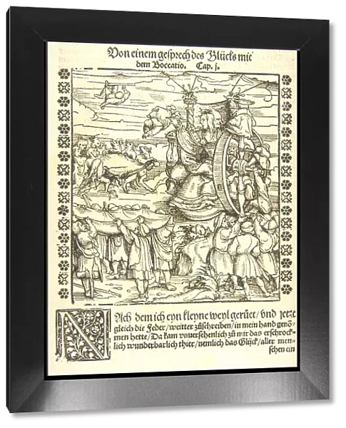 The Wheel of Fortune, ca 1545. Creator: Burgkmair, Hans, the Elder (1473-1531)