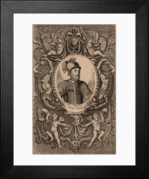 Framed Print : Portrait of Diego Centeno, 1625. Creator: Anonymous Framed Print : Portrait of Diego Centeno, 1625. Creator: Anonymous