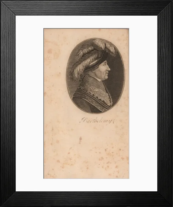 Framed Print : Francois Barthelemy (1747-1830), 1799. Creator: Anonymous Framed Print : Francois Barthelemy (1747-1830), 1799. Creator: Anonymous
