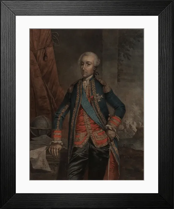Framed Print : Portrait of Charles Hector, comte d Estaing (1729-1794), 1778. Creator: Anonymous Framed Print : Portrait of Charles Hector, comte d Estaing (1729-1794), 1778. Creator: Anonymous