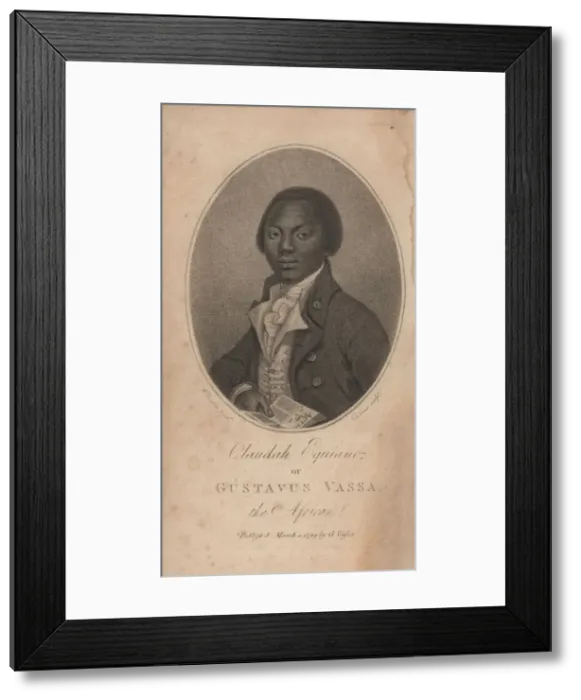 Framed Print : Portrait of Olaudah Equiano (known Gustavus Vassa) (1745-1797), 1789. Creator: Anonymous Framed Print : Portrait of Olaudah Equiano (known Gustavus Vassa) (1745-1797), 1789. Creator: Anonymous