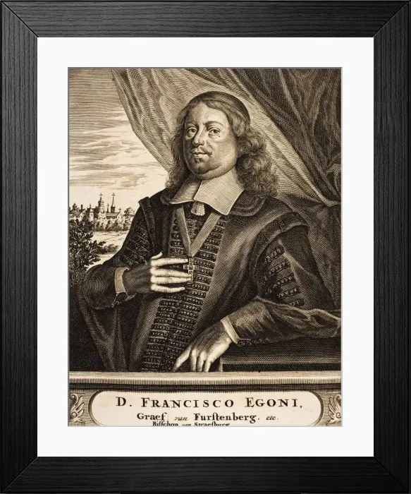 Framed Print : Portrait of Franz Egon von Fürstenberg-Heiligenberg (1626-1682), Prince-Bishop of Strassburg Framed Print : Portrait of Franz Egon von Fürstenberg-Heiligenberg (1626-1682), Prince-Bishop of Strassburg