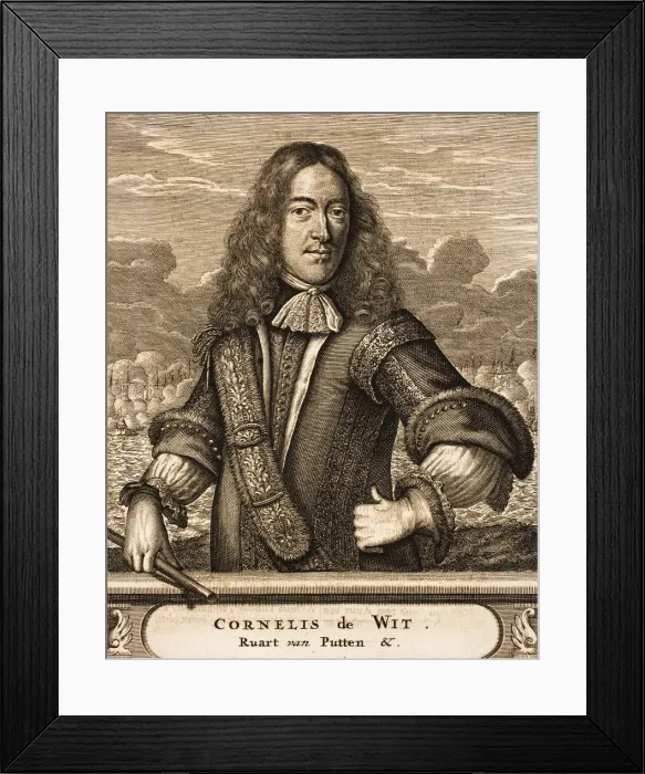 Framed Print : Portrait of Cornelis de Witt (1623-1672) (From: Schauplatz des Krieges), 1675. Creator: Anonymous Framed Print : Portrait of Cornelis de Witt (1623-1672) (From: Schauplatz des Krieges), 1675. Creator: Anonymous
