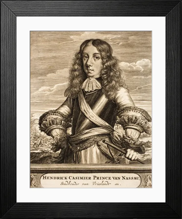 Framed Print : Portrait of Henry Casimir II (1657-1696), Prince of Nassau-Dietz, 1675. Creator: Anonymous Framed Print : Portrait of Henry Casimir II (1657-1696), Prince of Nassau-Dietz, 1675. Creator: Anonymous