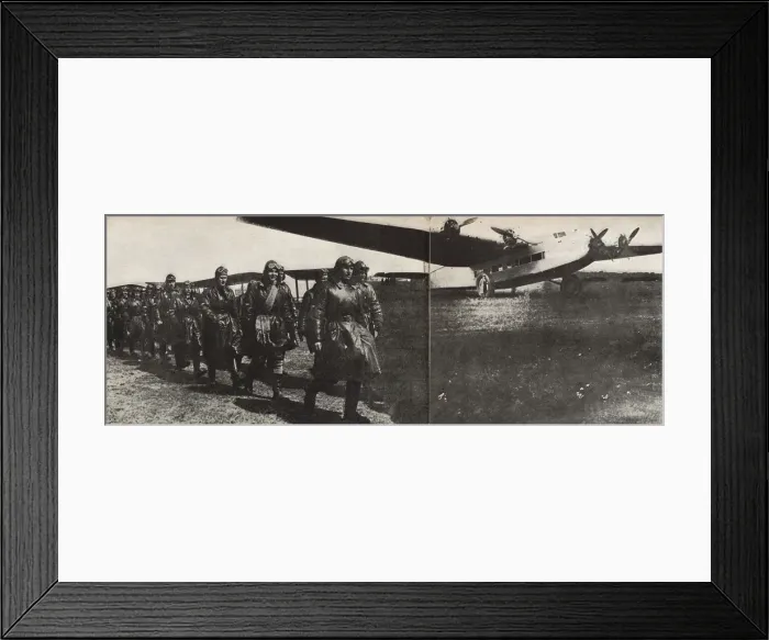 Framed Print : ANT-14 of Andrei Tupolev. Illustration from USSR Builds Socialism, 1933. Creator: Lissitzky Framed Print : ANT-14 of Andrei Tupolev. Illustration from USSR Builds Socialism, 1933. Creator: Lissitzky