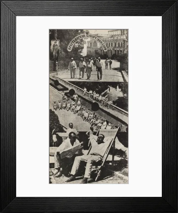 Framed Print : The health recovery of the workers. Illustration from USSR Builds Socialism, 1933 Framed Print : The health recovery of the workers. Illustration from USSR Builds Socialism, 1933