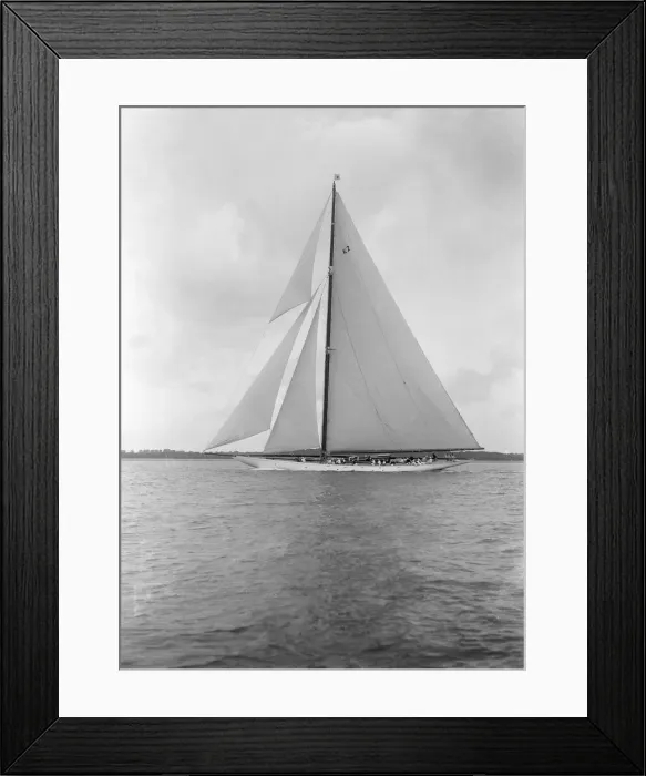 Framed Print : The 23-metre cutter Astra sailing close-hauled. Creator: Kirk & Sons of Cowes Framed Print : The 23-metre cutter Astra sailing close-hauled. Creator: Kirk & Sons of Cowes