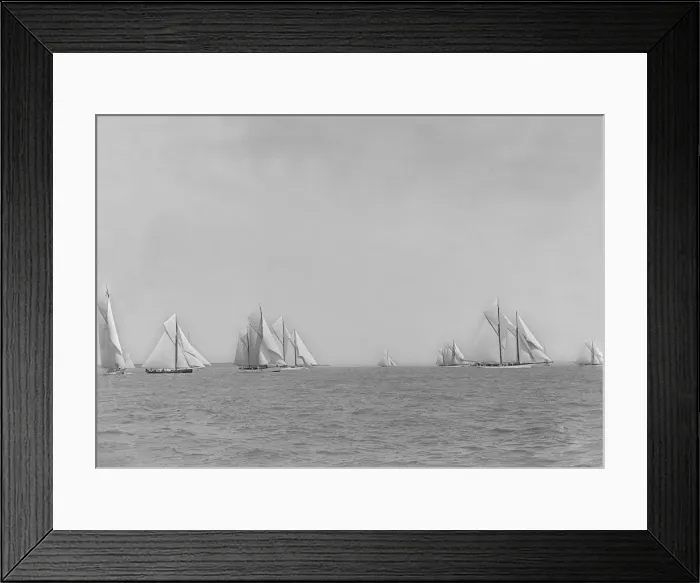 Framed Print : Start for the Kings Cup yacht race, 1909. Creator: Kirk & Sons of Cowes Framed Print : Start for the Kings Cup yacht race, 1909. Creator: Kirk & Sons of Cowes