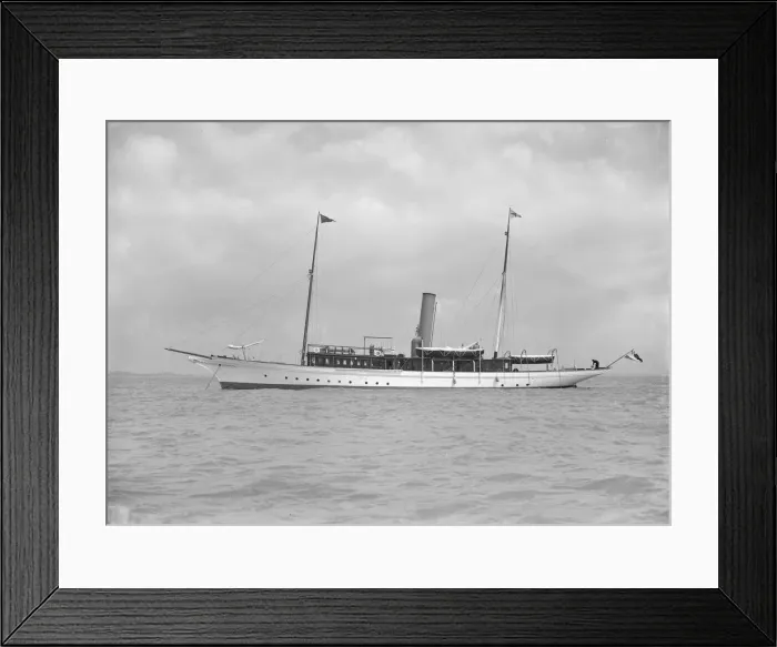 Framed Print : The steam yacht Sirocco II, 1911. Creator: Kirk & Sons of Cowes Framed Print : The steam yacht Sirocco II, 1911. Creator: Kirk & Sons of Cowes