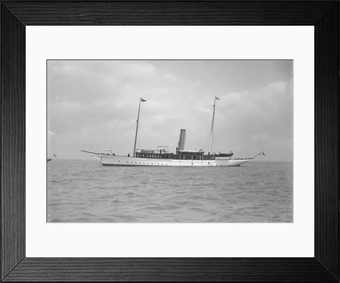 Framed Print : The steam yacht Sirocco II, 1911. Creator: Kirk & Sons of Cowes Framed Print : The steam yacht Sirocco II, 1911. Creator: Kirk & Sons of Cowes