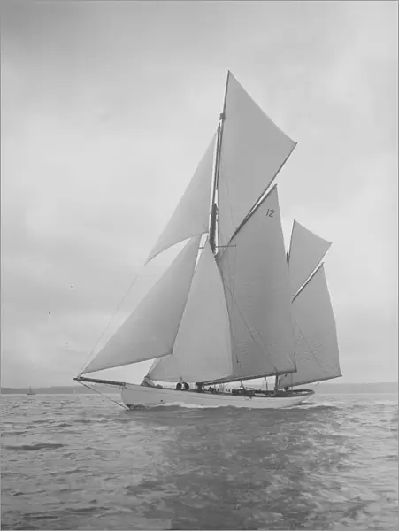 The 96 ft ketch Julnar, 1911. Creator: Kirk & Sons of Cowes