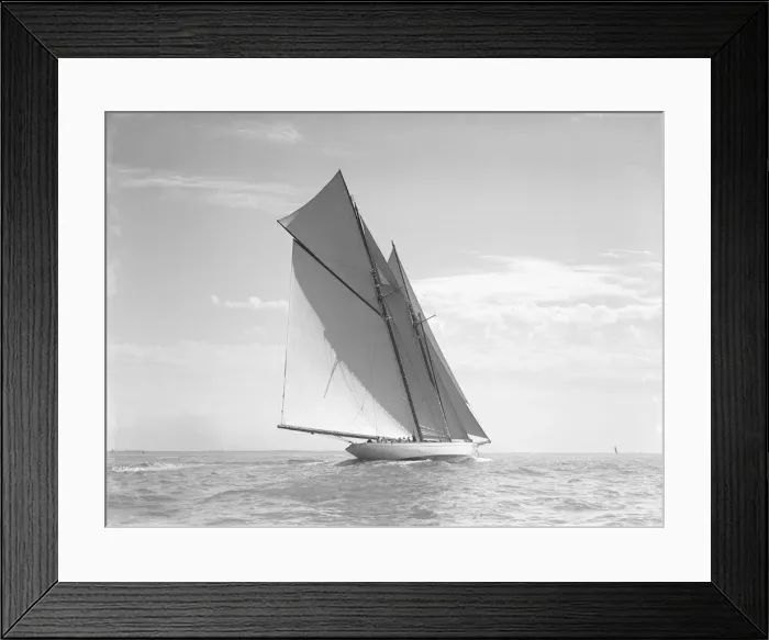 Framed Print : The schooner Meteor IV, 1911. Creator: Kirk & Sons of Cowes Framed Print : The schooner Meteor IV, 1911. Creator: Kirk & Sons of Cowes