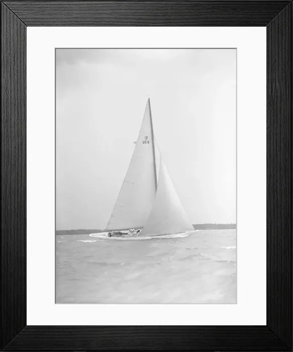 Framed Print : The US built 12 Metre Vim sailing close-hauled, 1939. Creator: Kirk & Sons of Cowes Framed Print : The US built 12 Metre Vim sailing close-hauled, 1939. Creator: Kirk & Sons of Cowes