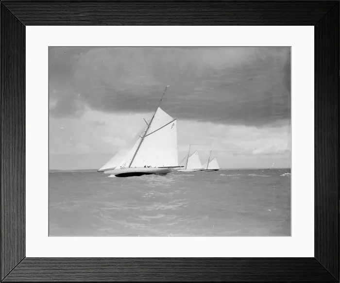 Framed Print : Istria, The Lady Anne, & Vanity racing upwind, 1912 Framed Print : Istria, The Lady Anne, & Vanity racing upwind, 1912
