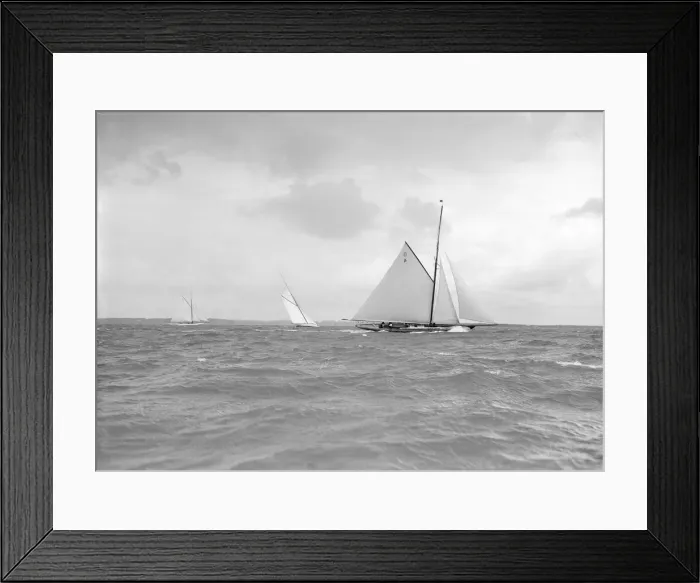 Framed Print : Istria, The Lady Anne, & Vanity racing upwind, 1912 Framed Print : Istria, The Lady Anne, & Vanity racing upwind, 1912
