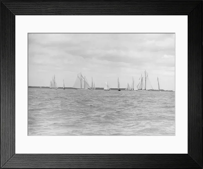 Framed Print : Start for the Kings Cup yacht race, 1913. Creator: Kirk & Sons of Cowes Framed Print : Start for the Kings Cup yacht race, 1913. Creator: Kirk & Sons of Cowes
