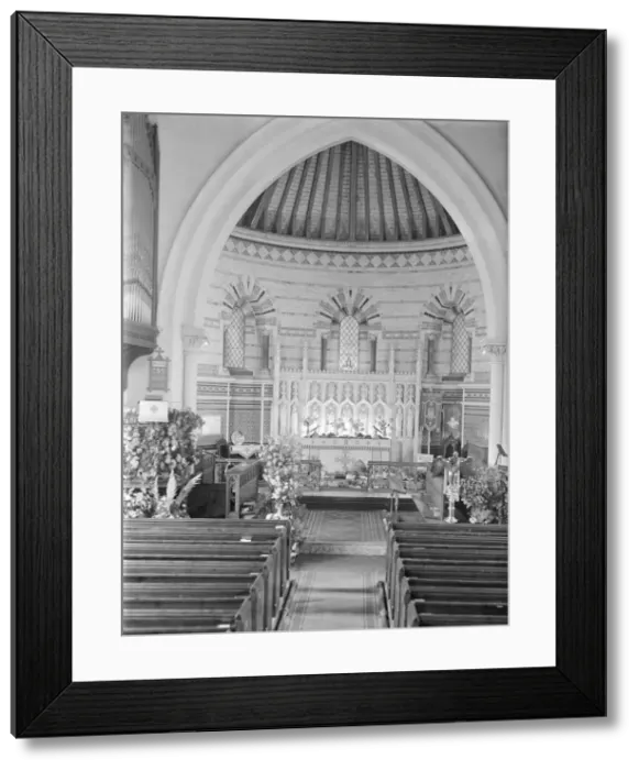 Framed Print : Harvest at Holy Trinity Church, Cowes, Isle of Wight, pre 1913. Creator: Kirk & Sons of Cowes Framed Print : Harvest at Holy Trinity Church, Cowes, Isle of Wight, pre 1913. Creator: Kirk & Sons of Cowes