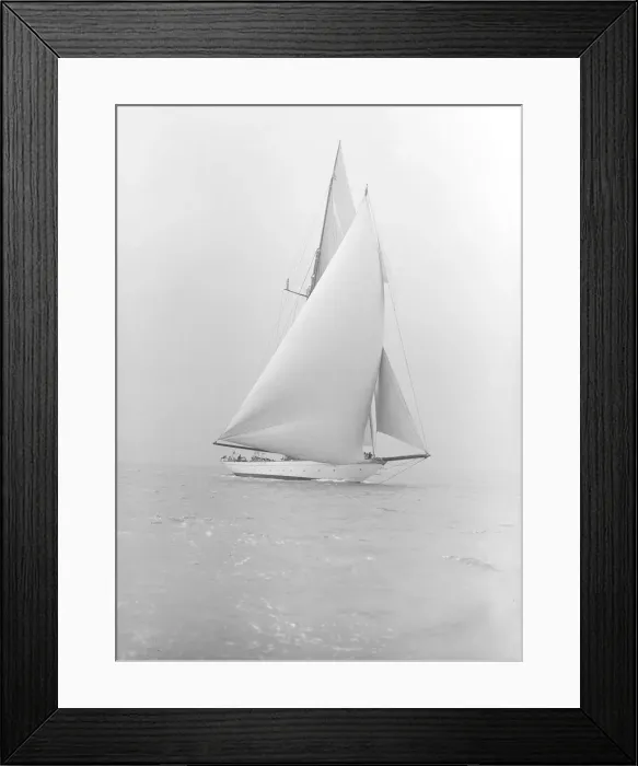 Framed Print : The schooner Meteor IV, 1913. Creator: Kirk & Sons of Cowes Framed Print : The schooner Meteor IV, 1913. Creator: Kirk & Sons of Cowes