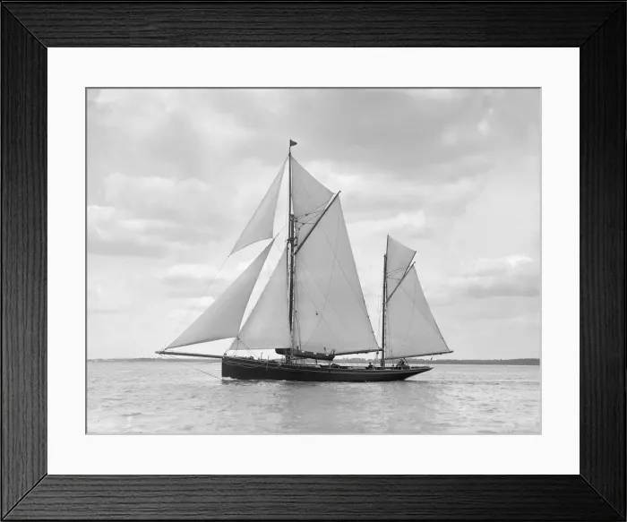 Framed Print : The ketch Palatina under way, 1911. Creator: Kirk & Sons of Cowes Framed Print : The ketch Palatina under way, 1911. Creator: Kirk & Sons of Cowes