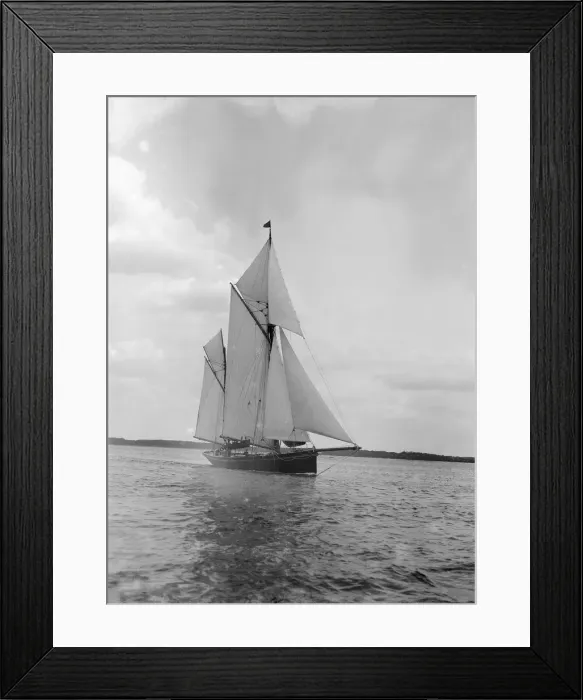 Framed Print : The ketch Palatina under way, 1911. Creator: Kirk & Sons of Cowes Framed Print : The ketch Palatina under way, 1911. Creator: Kirk & Sons of Cowes