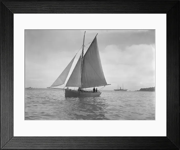 Framed Print : The cutter Sophie sailing upwind. Creator: Kirk & Sons of Cowes Framed Print : The cutter Sophie sailing upwind. Creator: Kirk & Sons of Cowes