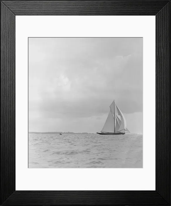 Framed Print : The racing cutter Terpisichore running downwind, 1922. Creator: Kirk & Sons of Cowes Framed Print : The racing cutter Terpisichore running downwind, 1922. Creator: Kirk & Sons of Cowes