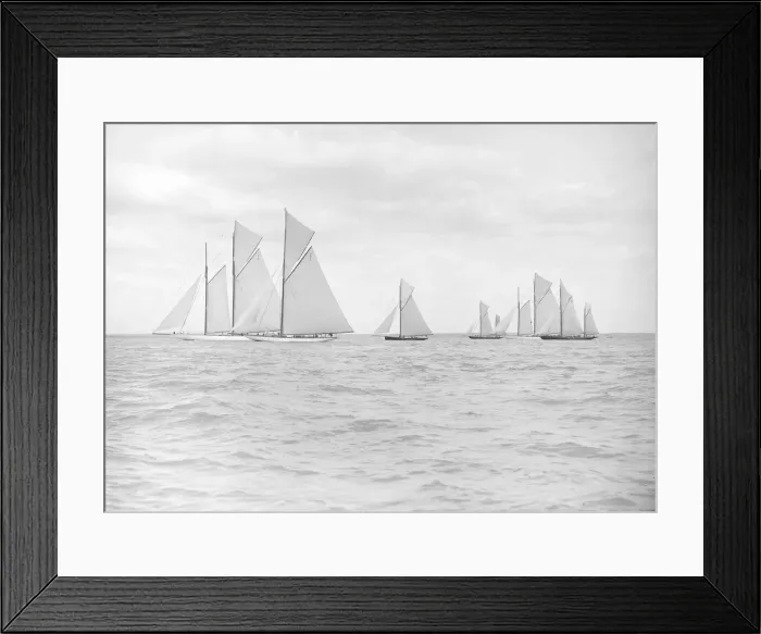 Framed Print : Start for the Kings Cup yacht race, 1913. Creator: Kirk & Sons of Cowes Framed Print : Start for the Kings Cup yacht race, 1913. Creator: Kirk & Sons of Cowes
