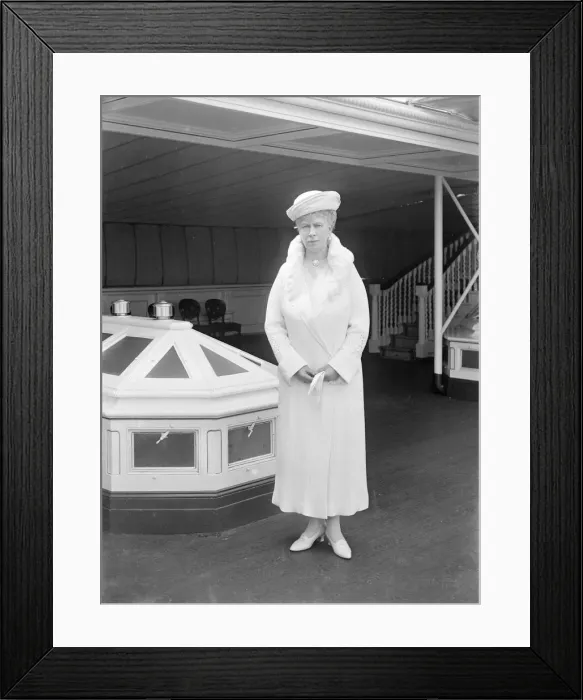 Framed Print : Queen Mary aboard HMY Victoria and Albert, 1933. Creator: Kirk & Sons of Cowes Framed Print : Queen Mary aboard HMY Victoria and Albert, 1933. Creator: Kirk & Sons of Cowes