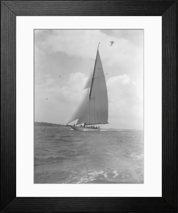 Framed Print : The 23-metre cutter Astra sailing close-hauled, 1933. Creator: Kirk & Sons of Cowes Framed Print : The 23-metre cutter Astra sailing close-hauled, 1933. Creator: Kirk & Sons of Cowes