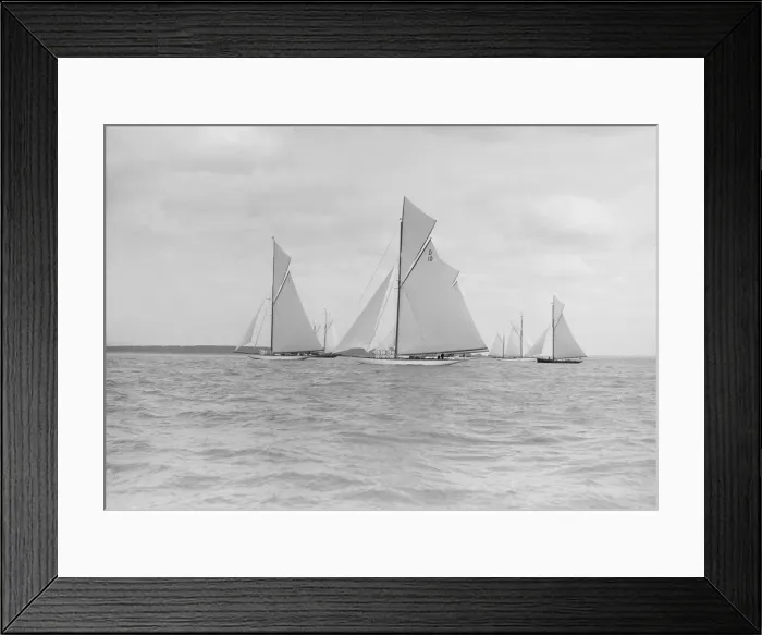 Framed Print : Start for the Kings Cup yacht race, 1913. Creator: Kirk & Sons of Cowes Framed Print : Start for the Kings Cup yacht race, 1913. Creator: Kirk & Sons of Cowes