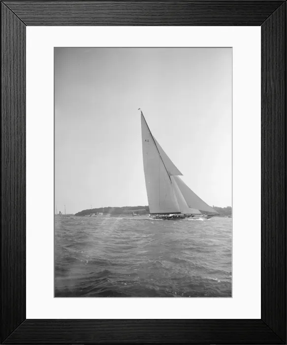 Framed Print : The 23-metre cutter Astra sailing close-hauled, 1934. Creator: Kirk & Sons of Cowes Framed Print : The 23-metre cutter Astra sailing close-hauled, 1934. Creator: Kirk & Sons of Cowes