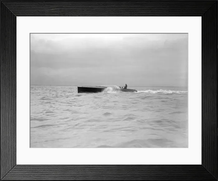 Framed Print : The hydroplane Brunhilde under way. Creator: Kirk & Sons of Cowes Framed Print : The hydroplane Brunhilde under way. Creator: Kirk & Sons of Cowes