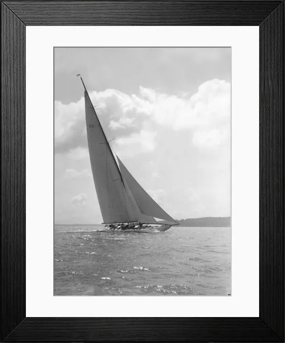 Framed Print : The 23-metre cutter Astra sailing close-hauled, 1931. Creator: Kirk & Sons of Cowes Framed Print : The 23-metre cutter Astra sailing close-hauled, 1931. Creator: Kirk & Sons of Cowes