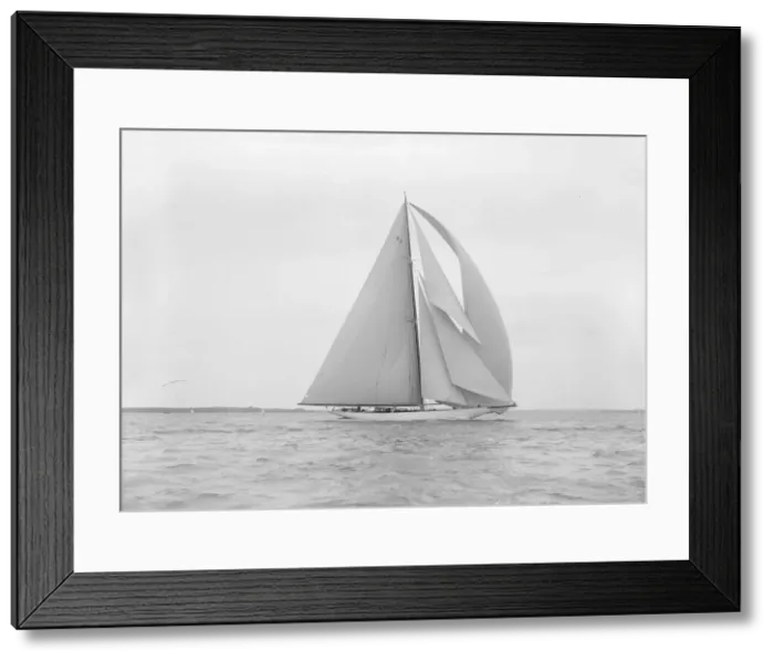 Framed Print : The 23-metre cutter Astra sailing with spinnaker. Creator: Kirk & Sons of Cowes Framed Print : The 23-metre cutter Astra sailing with spinnaker. Creator: Kirk & Sons of Cowes
