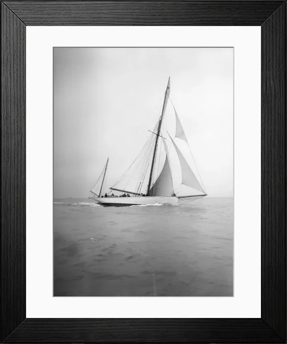 Framed Print : The yawl Celia, 1911. Creator: Kirk & Sons of Cowes Framed Print : The yawl Celia, 1911. Creator: Kirk & Sons of Cowes