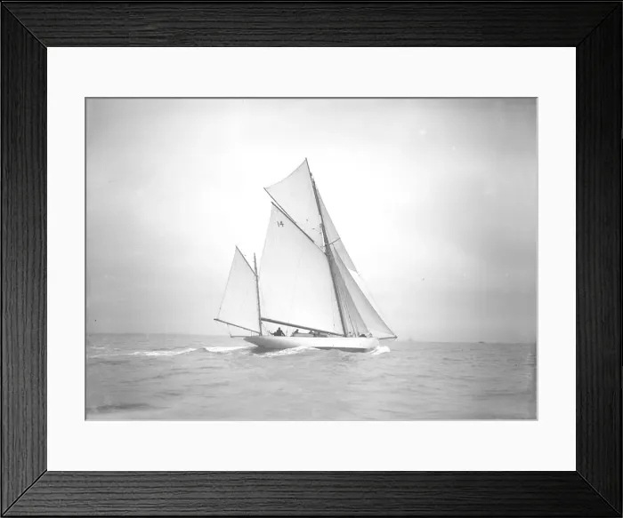 Framed Print : The yawl Celia under way, 1911. Creator: Kirk & Sons of Cowes Framed Print : The yawl Celia under way, 1911. Creator: Kirk & Sons of Cowes