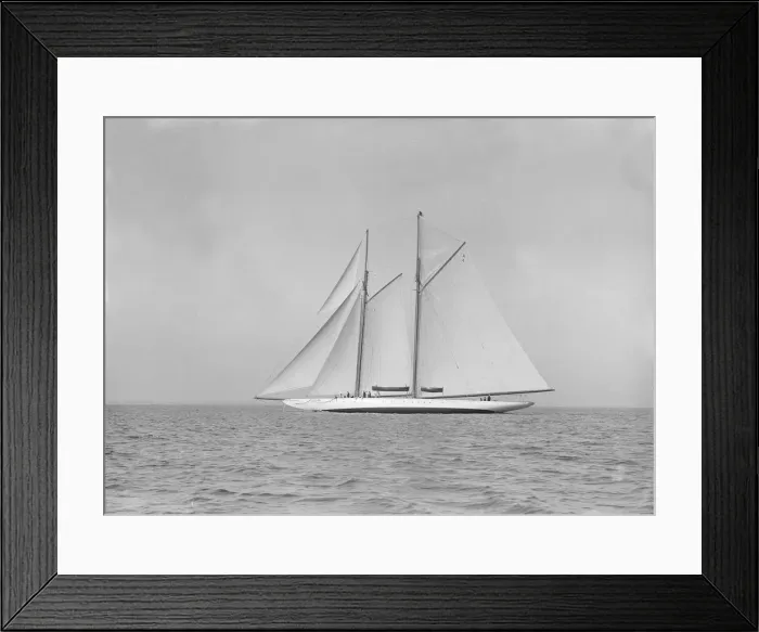 Framed Print : The 380 ton A Class schooner Margherita sailing close-hauled, 1913 Framed Print : The 380 ton A Class schooner Margherita sailing close-hauled, 1913