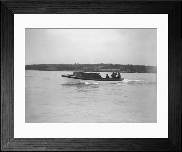 Framed Print : Mitcham 35ft steel motor launch. Creator: Kirk & Sons of Cowes Framed Print : Mitcham 35ft steel motor launch. Creator: Kirk & Sons of Cowes