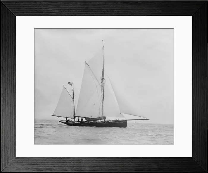 Framed Print : The ketch Palatina under way. Creator: Kirk & Sons of Cowes Framed Print : The ketch Palatina under way. Creator: Kirk & Sons of Cowes