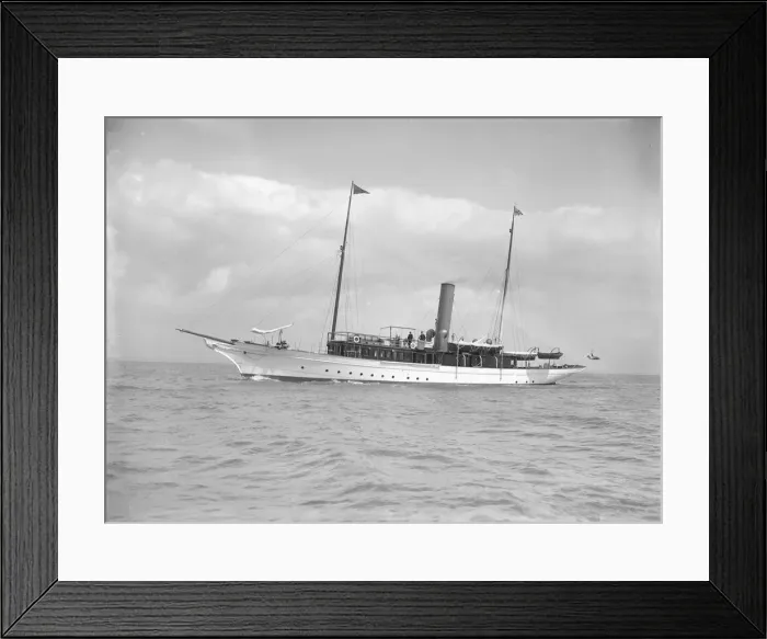 Framed Print : The steam yacht Sirocco II, 1911. Creator: Kirk & Sons of Cowes Framed Print : The steam yacht Sirocco II, 1911. Creator: Kirk & Sons of Cowes