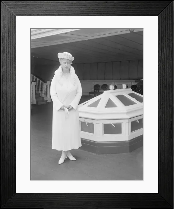 Framed Print : Queen Mary aboard HMY Victoria and Albert, 1935. Creator: Kirk & Sons of Cowes Framed Print : Queen Mary aboard HMY Victoria and Albert, 1935. Creator: Kirk & Sons of Cowes