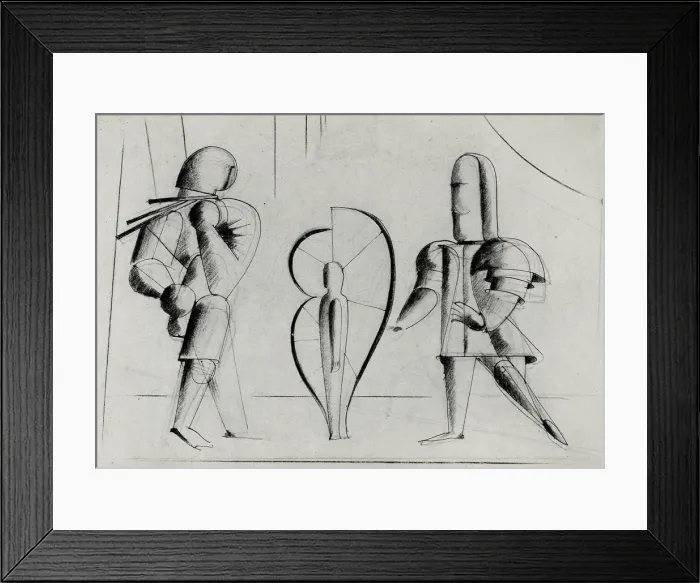 Framed Print : From The stage at the Bauhaus (Die Bühne im Bauhaus), 1925. Creator: Schlemmer Framed Print : From The stage at the Bauhaus (Die Bühne im Bauhaus), 1925. Creator: Schlemmer