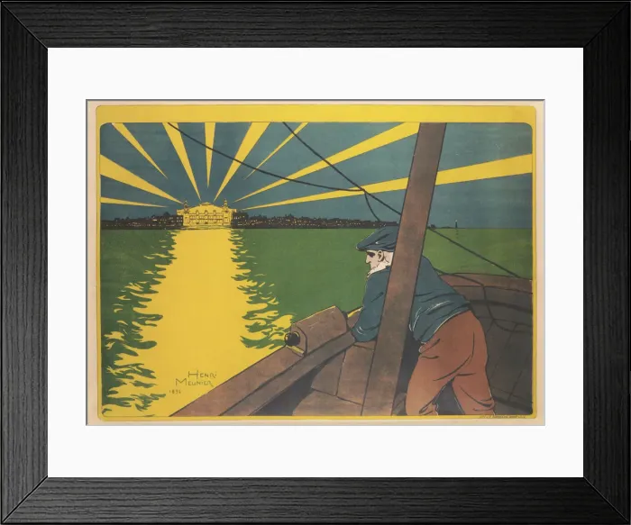 Framed Print : Casino Blankenberge, 1896. Creator: Meunier, Henri Georges (1873-1922)