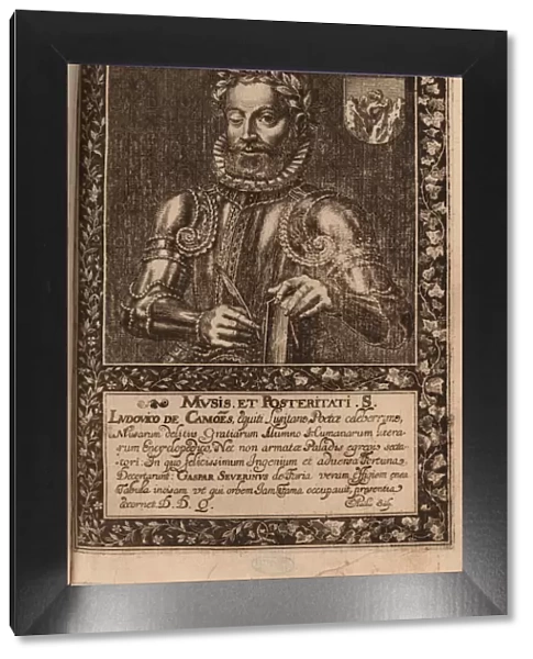 Portrait of the poet Luis Vaz de Camoes (c. 1524-1580), 1624. Creator: Faria