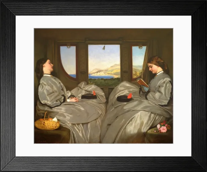 Framed Print : The Travelling Companions, 1862. Creator: Egg, Augustus Leopold (1816-1863) Framed Print : The Travelling Companions, 1862. Creator: Egg, Augustus Leopold (1816-1863)