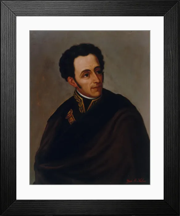 Framed Print : Portrait of Simon Bolivar, 1890. Creator: Salas, Jose R. (active 1870-1894) Framed Print : Portrait of Simon Bolivar, 1890. Creator: Salas, Jose R. (active 1870-1894)