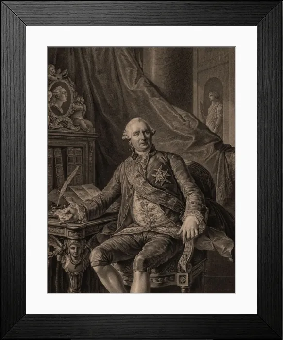 Framed Print : Charles Gravier, comte de Vergennes (1717-1787), 1774. Creator: Callet, Antoine-Francois Framed Print : Charles Gravier, comte de Vergennes (1717-1787), 1774. Creator: Callet, Antoine-Francois
