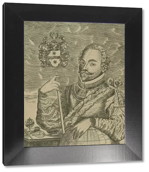 Portrait of Sir Francis Drake, 1628. Creator: Vaughan, Robert (c. 1600-before 1663)