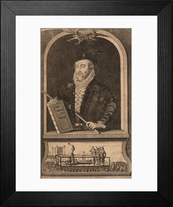 Framed Print : Portrait of Sir Walter Raleigh, 1750s-1760s. Creator: Cole, B. (active 1720-1754) Framed Print : Portrait of Sir Walter Raleigh, 1750s-1760s. Creator: Cole, B. (active 1720-1754)